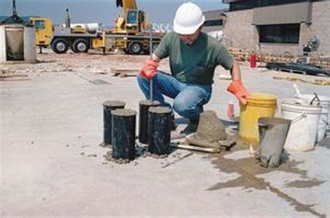 field concrete testing|concrete tests on site.